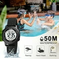 thumbnail image 4 of SKMEI Kids Watch  Digital Wristwatch Fashion Multifunction Waterproof Outdoor Sports Luminous Watch for Children Students Boys Girls Black, 4 of 7
