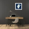 thumbnail image 3 of Brent, Paul 12x12 White Modern Wood Framed Museum Art Print Titled - Cyano Dove II, 3 of 4