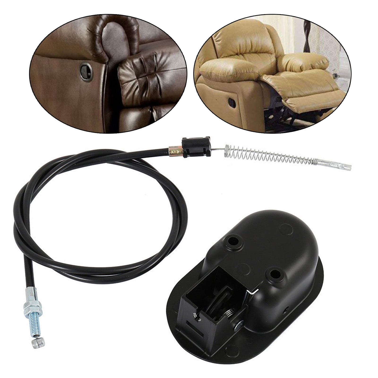 RECLINER SOFA AND CHAIR BLACK PLASTIC REPLACEMENT HANDLE FOR 5MMDIA.CABLE BARREL 