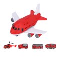 thumbnail image 2 of Juguetes De Coche, Regalo Perfecto, Juego De Juguete De Avión, Mano De Obra Duradera Con 4 Carritos Y Accesorios Para Niños Y Niñas ANGGREK No, 2 of 7