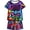 2Pcs Purple Game Console, variant on WIBACKER 2-Piece Summer Pajamas for Kids Boys Game Console Short Sleeves Tee and Shorts Toddler Cool PJs Set Size 3-12Y