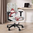 thumbnail image 6 of Psesaysky Christmas Swivel Computer Chair Slipcovers, 2 Pcs Polyester Fabric Covers for High Back Armrest Office Chair, Anti Dust, 6 of 8