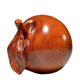 thumbnail image 2 of Adornos de manzana de madera maciza tallado a mano, decoración del hogar, lucencia de manzana de madera, Feng Shui, regalo de Nochebuena, recuerdo, 2 of 4