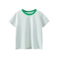 thumbnail image 4 of Fozruso Boys Striped Short Sleeve T Shirts Kids Stretchy Crewneck Tops for Boys School and Play, 4 of 4