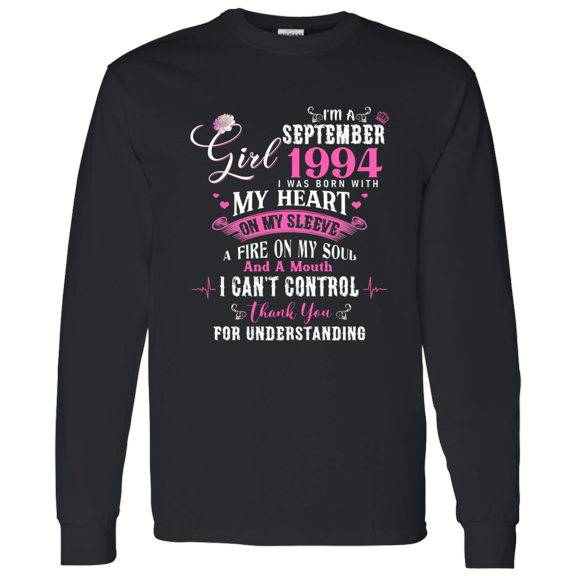 I'm September Girl 1994 Long Sleeve Shirt 32nd Birthday Gift for Women
