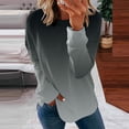 thumbnail image 2 of Sweatshirt for Women Fashion Printed Hoodies Casual Crewneck Long Sleeve Tops Loose Pullover Gradient Blouses, 2 of 5
