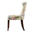 thumbnail image 3 of Paradise Upholstered Accent Chair Off White Floral Fabric, 3 of 7