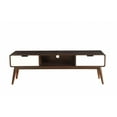 thumbnail image 1 of 59" X 16" X 19" Espresso And White Mdf Tv Stand, 1 of 1