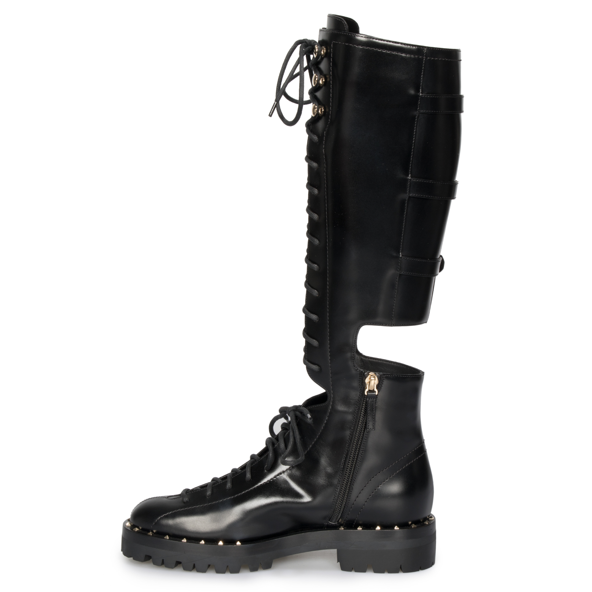 Valentino Rockstud Knee-High Cutout 