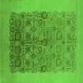 thumbnail image 1 of Ahgly Company Indoor Square Oriental Green Industrial Area Rugs, 5' Square, 1 of 4