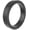 Pearlized Black Smooth, variant on Women's Stackable Rubber Silicone Ring - Pearlized Black Smooth Ring Size 07