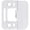 Satin Chrome, variant on Stone Harbor Hardware Adjustable Strike Plate, Polished Chrome
