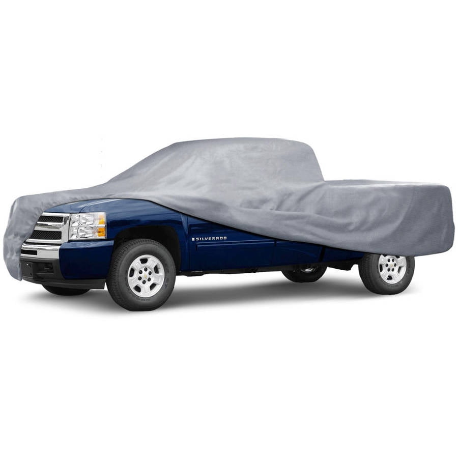 MotorTrend Pick Up Truck Car Cover, 3 Layers, Outdoor Tough, Waterproof, Small