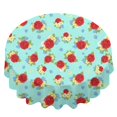 thumbnail image 2 of Pioneer Flower Floral Print Pattern Round Tablecloth 60 X 60 Inch, Wrinkle Resistant Wipeable Table Cloth for Kitchen Dining Picnic Patio Party, 2 of 6