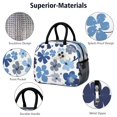 thumbnail image 4 of Obrewu Blue Pioneer Flower Lunch Bag for Adult, Insulated, Leakproof, Oxford Cloth, 4 of 7