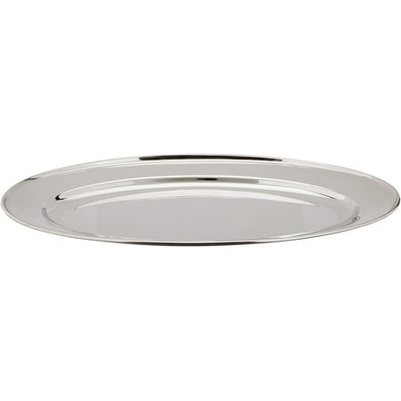 

Winco OPL-16 Stainless Steel Oval Platter 16-Inch by 10.25-Inch
