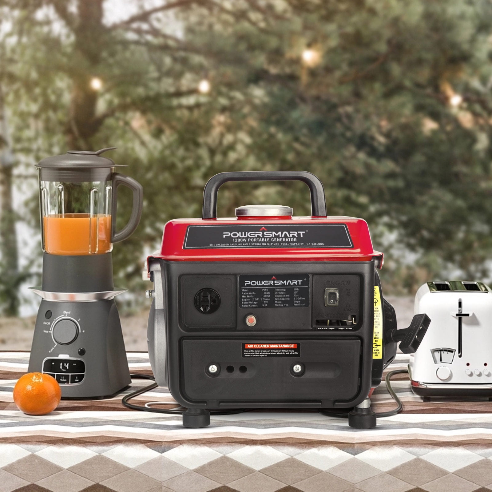 PowerSmart 1200 Watts Gasoline Powered Portable Outdoor Inverter Generator,PS50