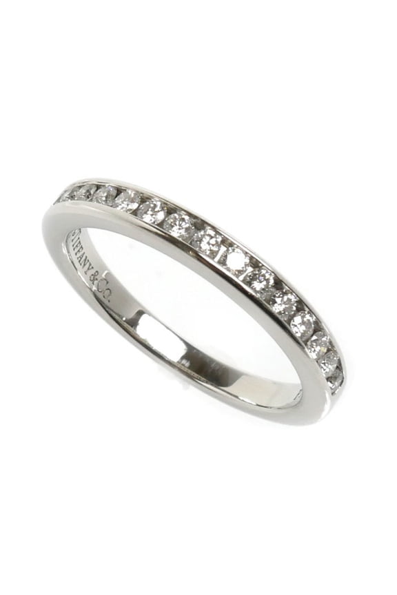 Pre-Owned TIFFANY&Co. Tiffany & Co. Pt950 Platinum Half Circle Channel Setting Ring with...