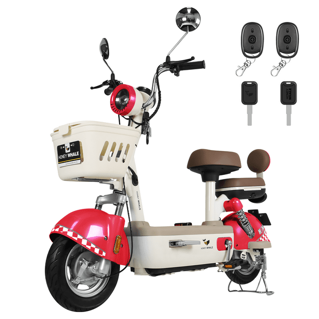 Motobici Eléctrica Honey Whale U4S Rojo