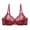 Red, variant on AJGRHE Women Sleep BraDouble Lace Lingerie Bra for Plus Size Comfort and Support 105D Blue