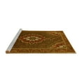 thumbnail image 2 of Ahgly Company Machine Washable Indoor Round Persian Yellow Traditional Area Rugs, 6' Round, 2 of 4