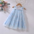 thumbnail image 6 of Staki Girls Vacation Dresses Girls Sleeveless Dresses Summer Beach Tank Sundress(Blue,18-24 Months), 6 of 9