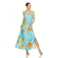 thumbnail image 5 of White Mark Women's Floral Sleeveless Side Slit Maxi Dress, 5 of 7