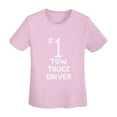 thumbnail image 5 of Site Athletics Number 1 Tow Truck Driver T-Shirt Women'S Basic Short Sleeve T-Shirt Pink Large, 5 of 5