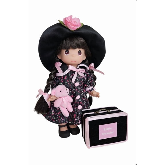 Precious Moments 12” Sweet Little Traveler -Brunette