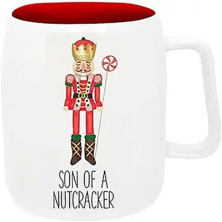 Mary Square Son of a Nutcracker 19 ounce Ceramic Christmas Coffee Mug