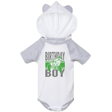 

Inktastic Birthday Boy Off-Roading ATV Gift Baby Boy Bodysuit