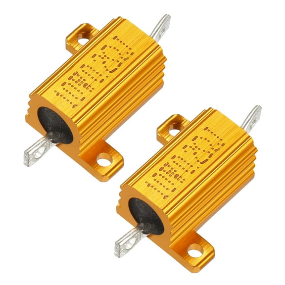 1 Pair Aluminum Case Resistor 10W 0.2 Ohm Wirewound for Converter with Rod Post