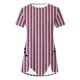 thumbnail image 5 of Fiudx Liquidación de Ofertas Flash Blusa Casual de Manga Corta con Estampado de Botones para Mujer, Blusa/Camisa de Cuello Redondo de Manga Corta, 5 of 5