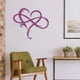 thumbnail image 1 of Metal Infinity Heart Art Love Wall Sign Adornos colgantes para la puerta de la sala de estar, 1 of 3