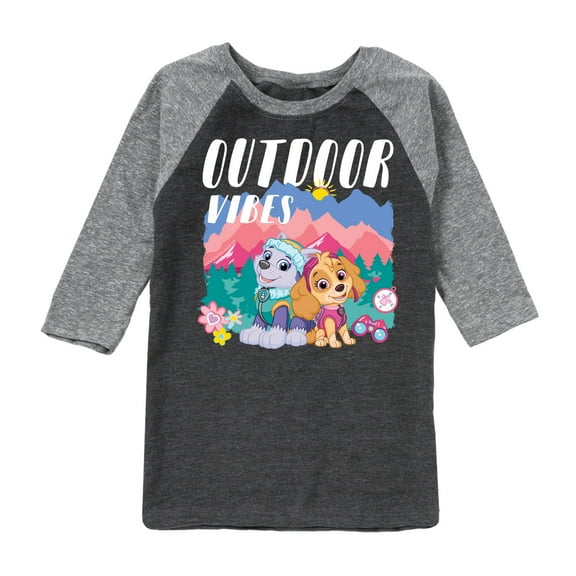 Paw Patrol - Outdoor Vibes - Toddler And Youth Raglan Graphic T-Shirt