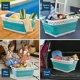 thumbnail image 5 of Blue Door Collapsible Laundry Basket Portable Pop Up Plastic Laundry Hamper with Dual Grip, 10.5-Gallon Teal, 5 of 6