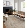 thumbnail image 1 of Chris Loves Julia x Loloi Rosemarie Collection Area Rug ROE-02 Ivory/Natural 18" x 18" Sample, 1 of 8