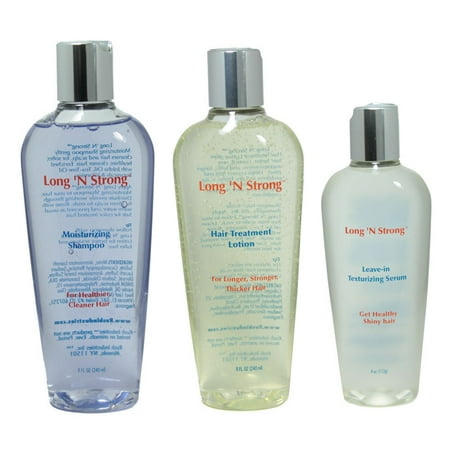 Rush Industries, INC Long 'N Strong Complete 3-piece Hair Treatment (Best Oil For Long And Strong Hair)