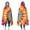 Colorful Tie Dye, variant on Wearable Blanket,Blue White Tie Dye Spiral Pattern Hooded Wearable Flannel Blanket for Adults & Teens,Winter Poncho Shawl Wrap Cape Cozy Anti-Pill,50"x60"