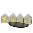 thumbnail image 3 of DIY Easter Bunny Hollow Night Light Silicone Mold Rabbit Flower Butterfly Crystal Drip Mold Light Projection Gypsum Plaster Mold, 3 of 4