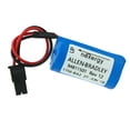 thumbnail image 2 of (1-Pack) 3V 1756-BA2 BR2/3A-AB PLC Non-Rechargeable Battery 1800mAh Replacement for Allen Bradley with Plug, 2 of 5