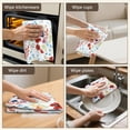 thumbnail image 5 of 6 Pcs Funny Kitchen Towels,Pioneer Flower Floral Print Pattern Microfiber Dish Towels,Kitchen Tea Towels,Kitchen Towel Set (18" X 26"), 5 of 7