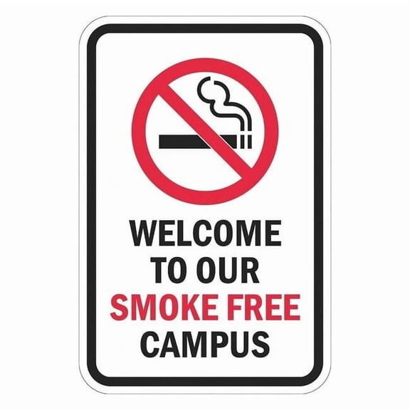 Lyle Reflective No Smoking Sign,18x12in,Alum T1-1094-DG_12x18