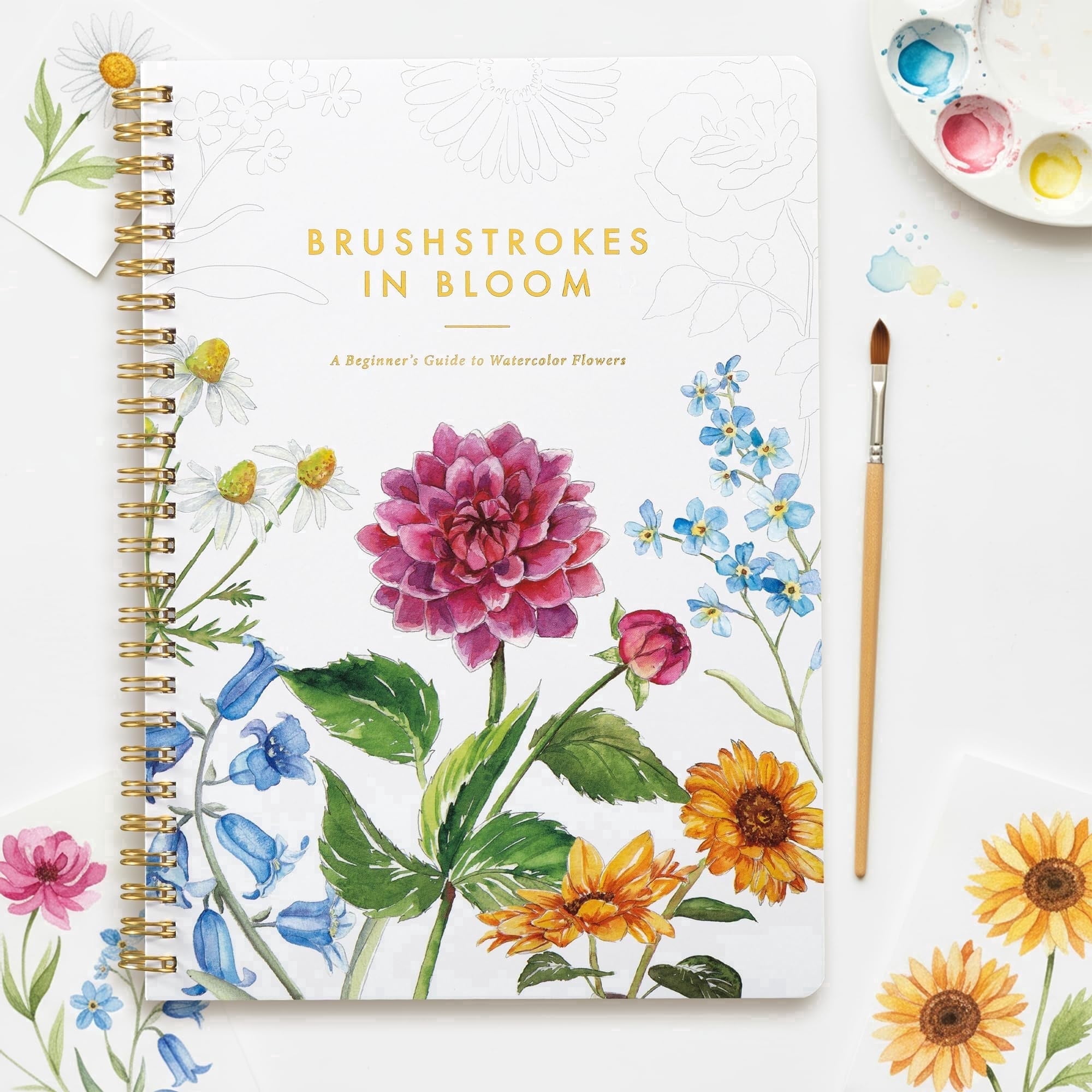 Watercolor Workbook Easy to Paint Water Coloring Book with Floral Designs on Premium Paper Perfect for Gifting to Spark Creativity & Joy for Adults