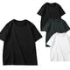 thumbnail image 2 of pstuiky camisetas de manga corta para hombre, Camisa informal de manga corta y cuello redondo para hombre, color liso, talla grande, media manga camisas casuales para hombre m, 2 of 8