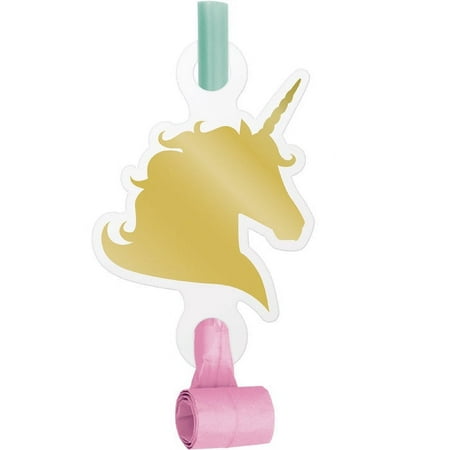48 Count Bulk Pack Sparkle Unicorn Party Blowers