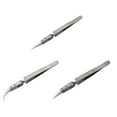 thumbnail image 3 of Becaristey Anti-Static Stainless Steel Tweezers Matte Surface And Smart Device Repairing Reverse Acid Tweezers Type 3, 3 of 6