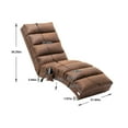 thumbnail image 5 of Chaise Lounge Chair, Electric Recliner Chair with Remote Control and Side Pocket, Modern Massage Long Lounger with 5 Modes for Office, Living Room,Bedroom, Coffee, 5 of 9