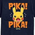 thumbnail image 3 of Pokémon - Pika Pika Scared - Men's Short Sleeve Graphic T-Shirt, 3 of 5