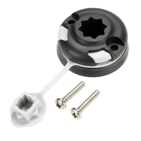 fankhu Inflatable Boat Canoe Fishing Rod Holder Mount Base with Screw (1pc)